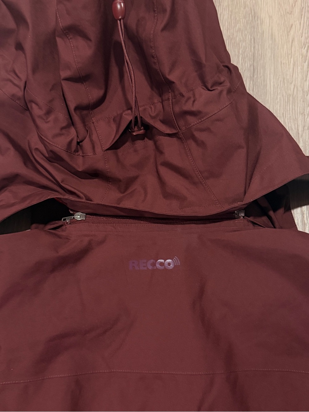 Patagonia Womens H2No RECCO Hooded Snowbelle Jacket Sz Large Red 31680 EUC - Picture 6 of 11